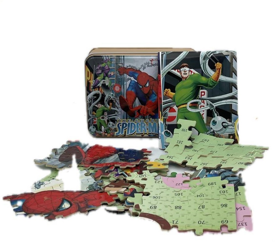 اسباب بازی پازل ۴ لایه جعبه فلز