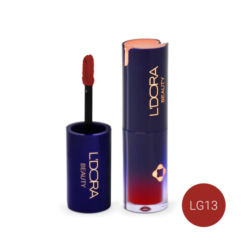 رژ لب مایع نیمه‌مات کد LG13 لدورا