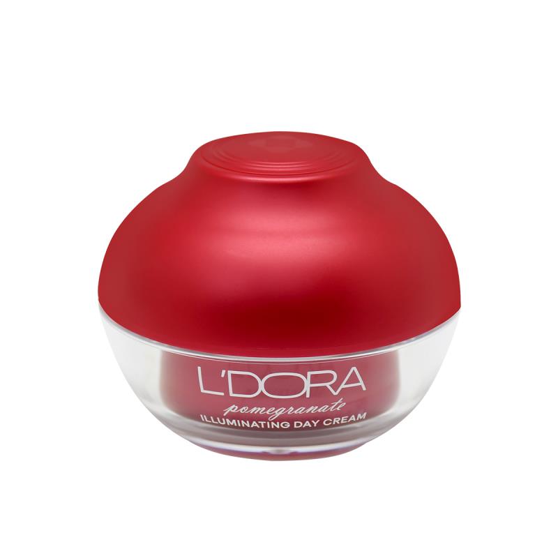 کرم روشن کننده روز صورت و گردن انار مناسب انواع پوست لدورا 50 میلی لیتر