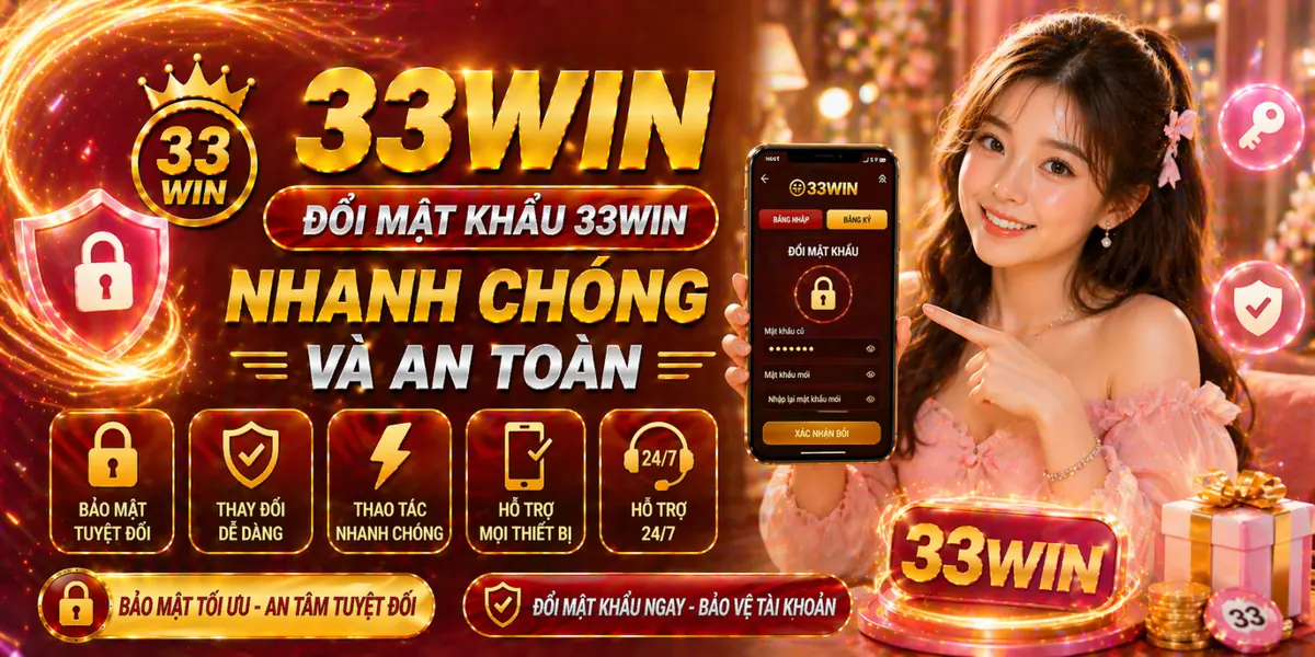 Đổi mật khẩu 33Win nhanh chóng và an toàn