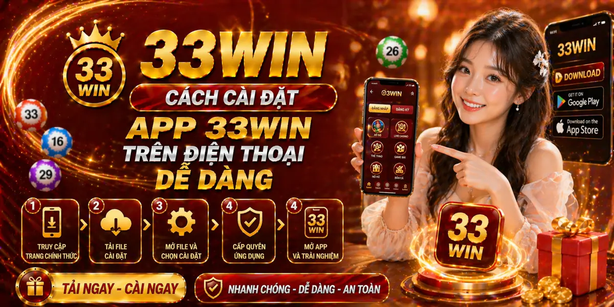 Cách cài đặt app 33Win trên điện thoại dễ dàng