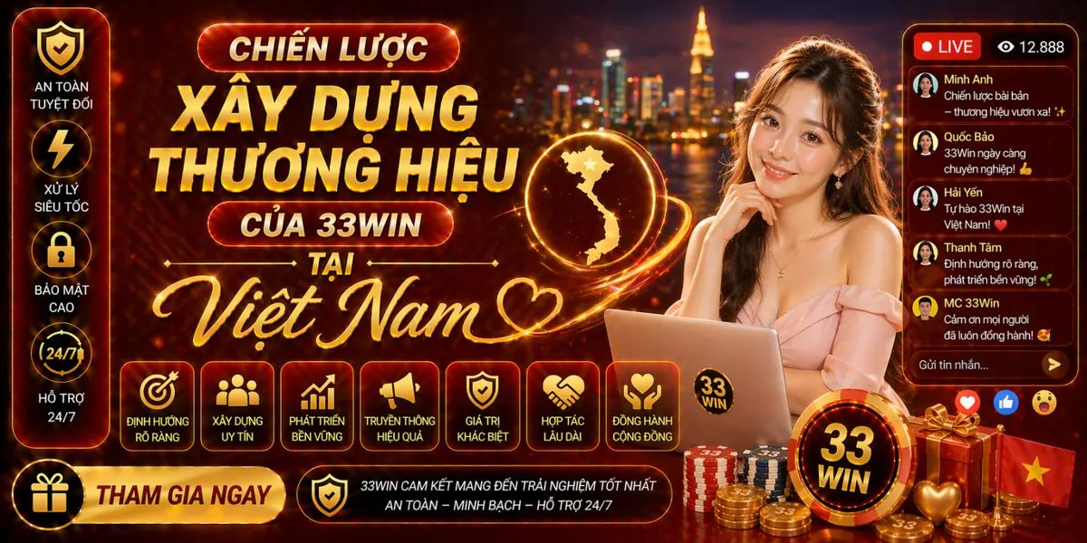 Chiến lược xây dựng thương hiệu của 33Win tại Việt Nam