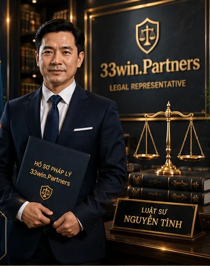 Luật sư Nguyễn Tình đại diện pháp lý cho công ty 33win.Partners