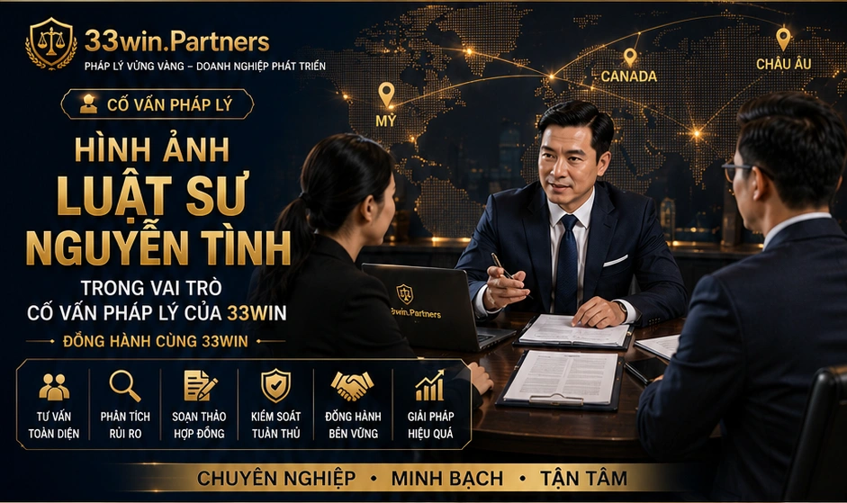 Hình ảnh luật sư Nguyễn Tình trong vai trò cố vấn pháp lý của 33Win